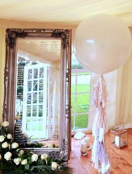 Jumbo wedding tassel balloons