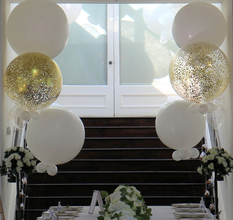 giant confetti wedding balloons