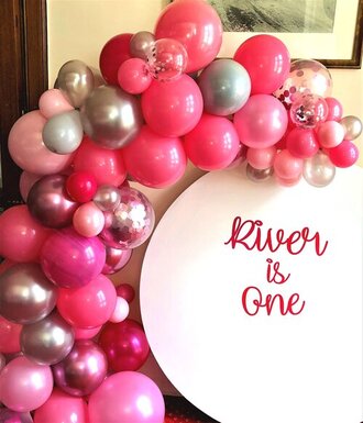 First birthday balloon decorations